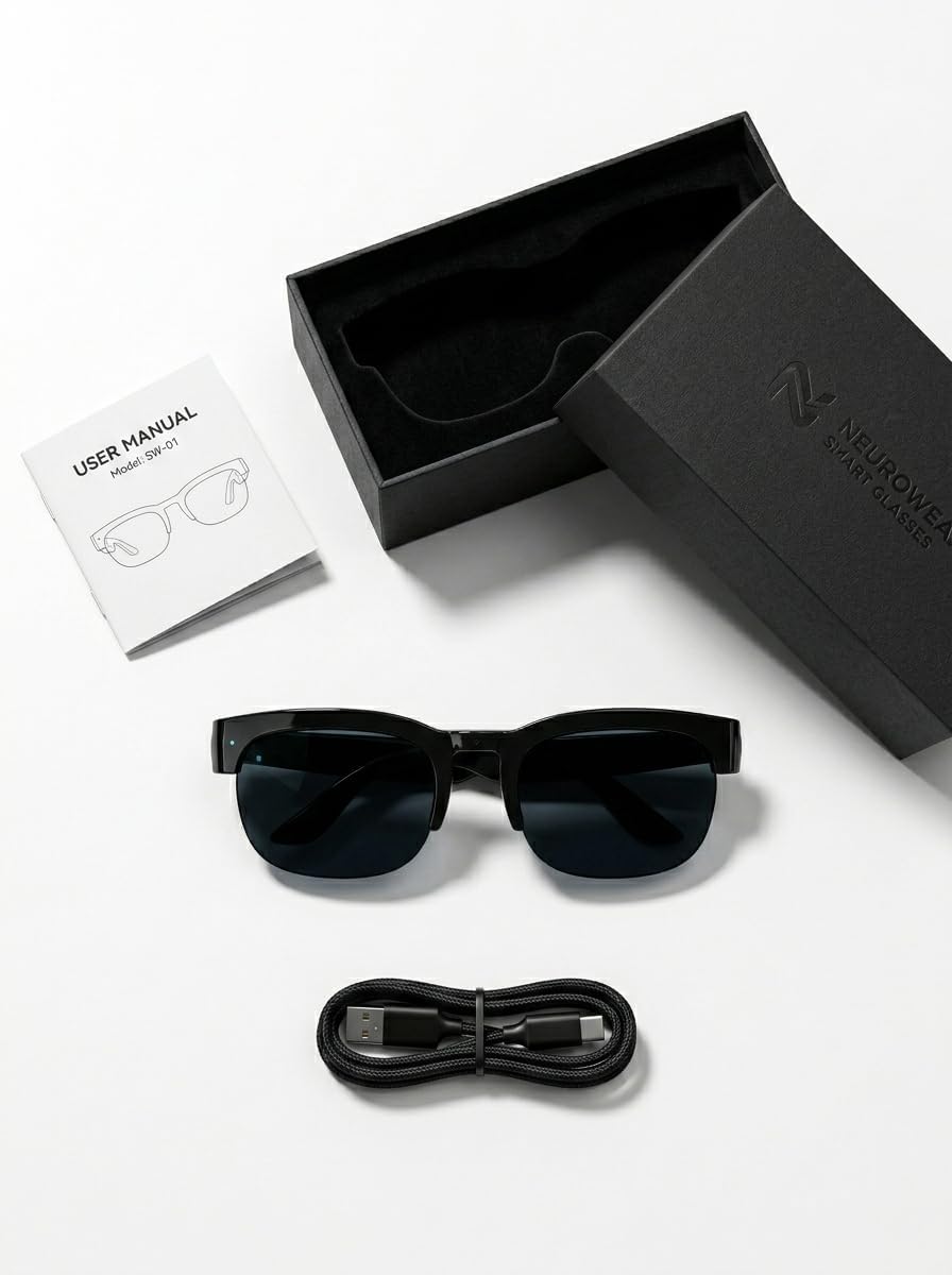 XG89 Bluetooth Glasses Real-time AI Smart Hands-Free Calls Audio