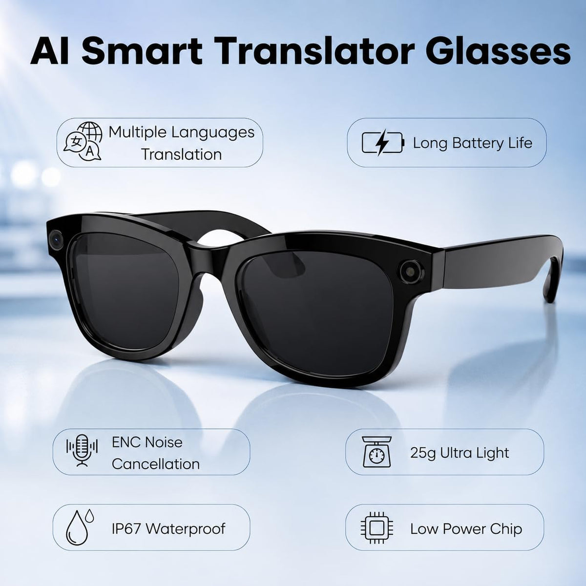 Futopia AIVIS-M AI Smart Glasses|8MP Camera