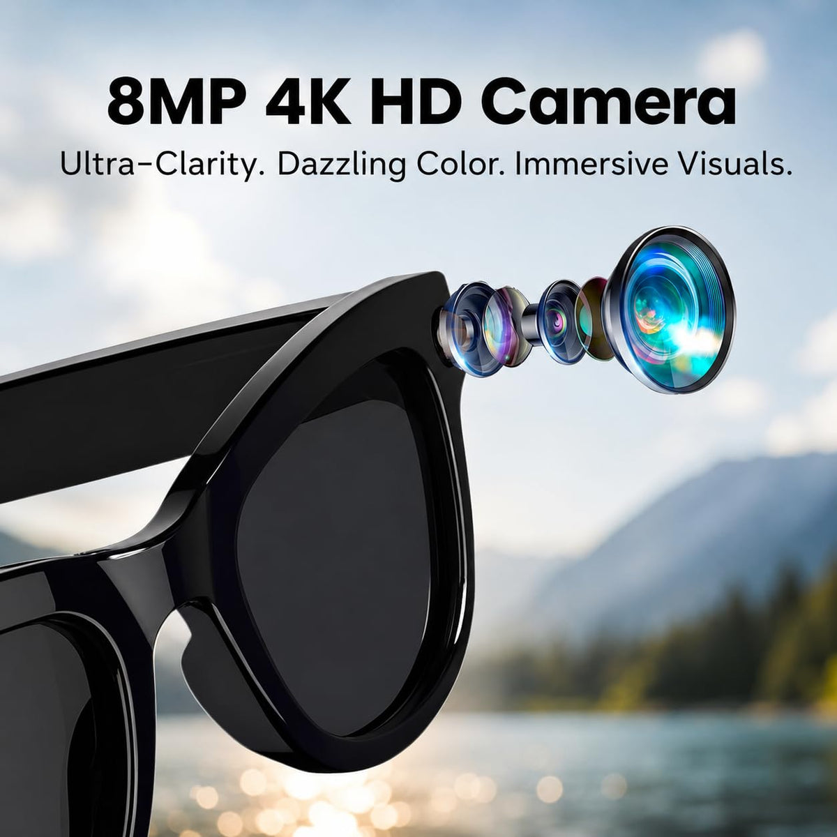 Futopia AIVIS-M AI Smart Glasses|8MP Camera