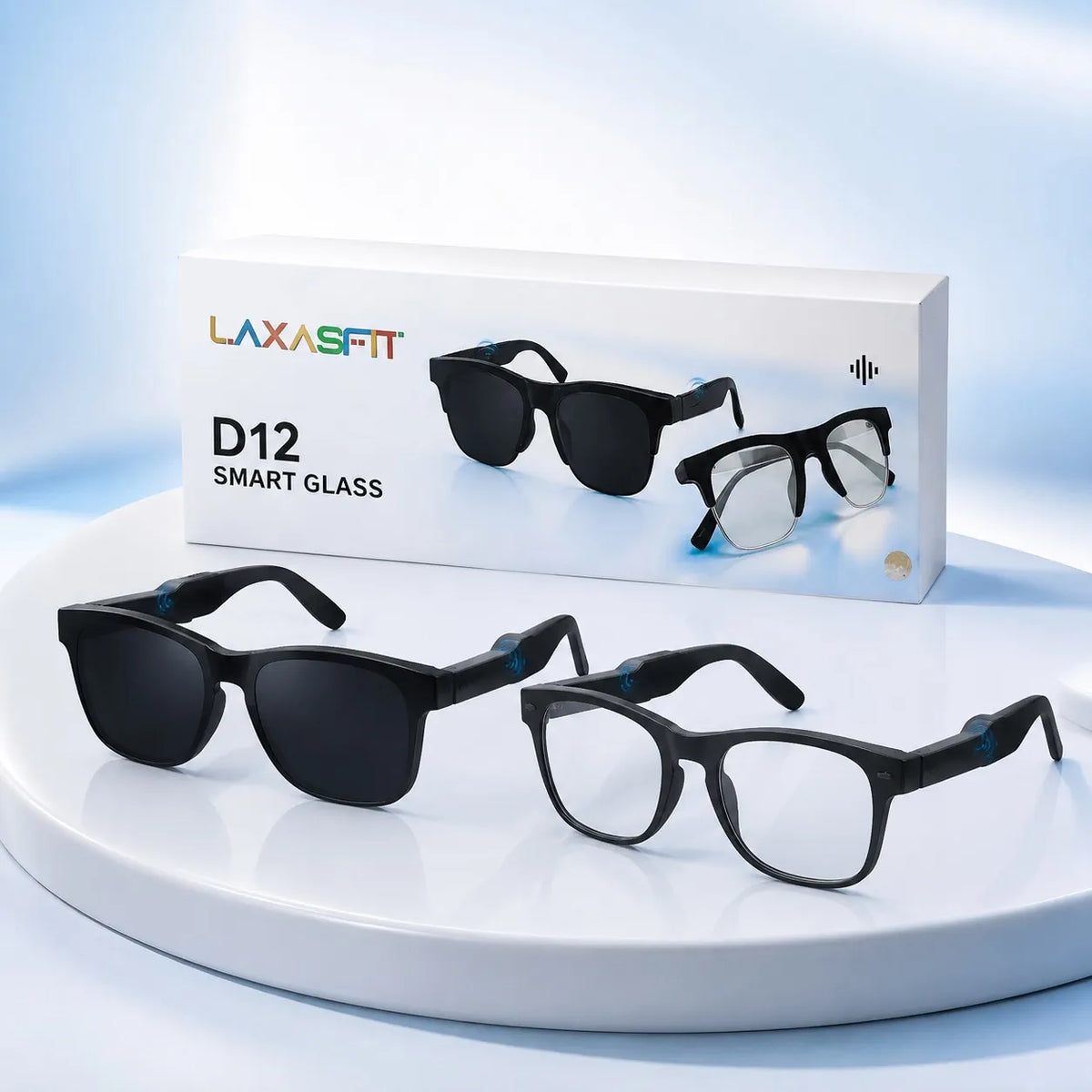 LAXASFIT D12 Smart Bluetooth Glasses